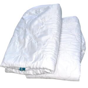 Biloban Waterproof Crib Sheet Protectors - 2 Pack - Quilted & Noiseless